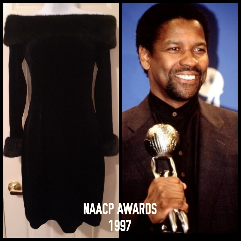 CACHE - Gorgeous Black Velvet Dress